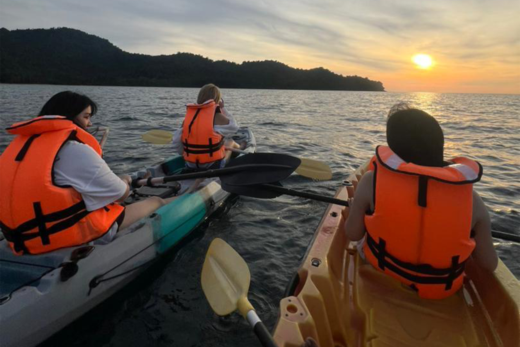 Sunset kayaking